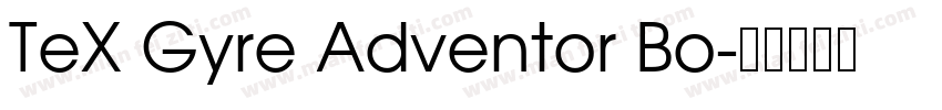 TeX Gyre Adventor Bo字体转换